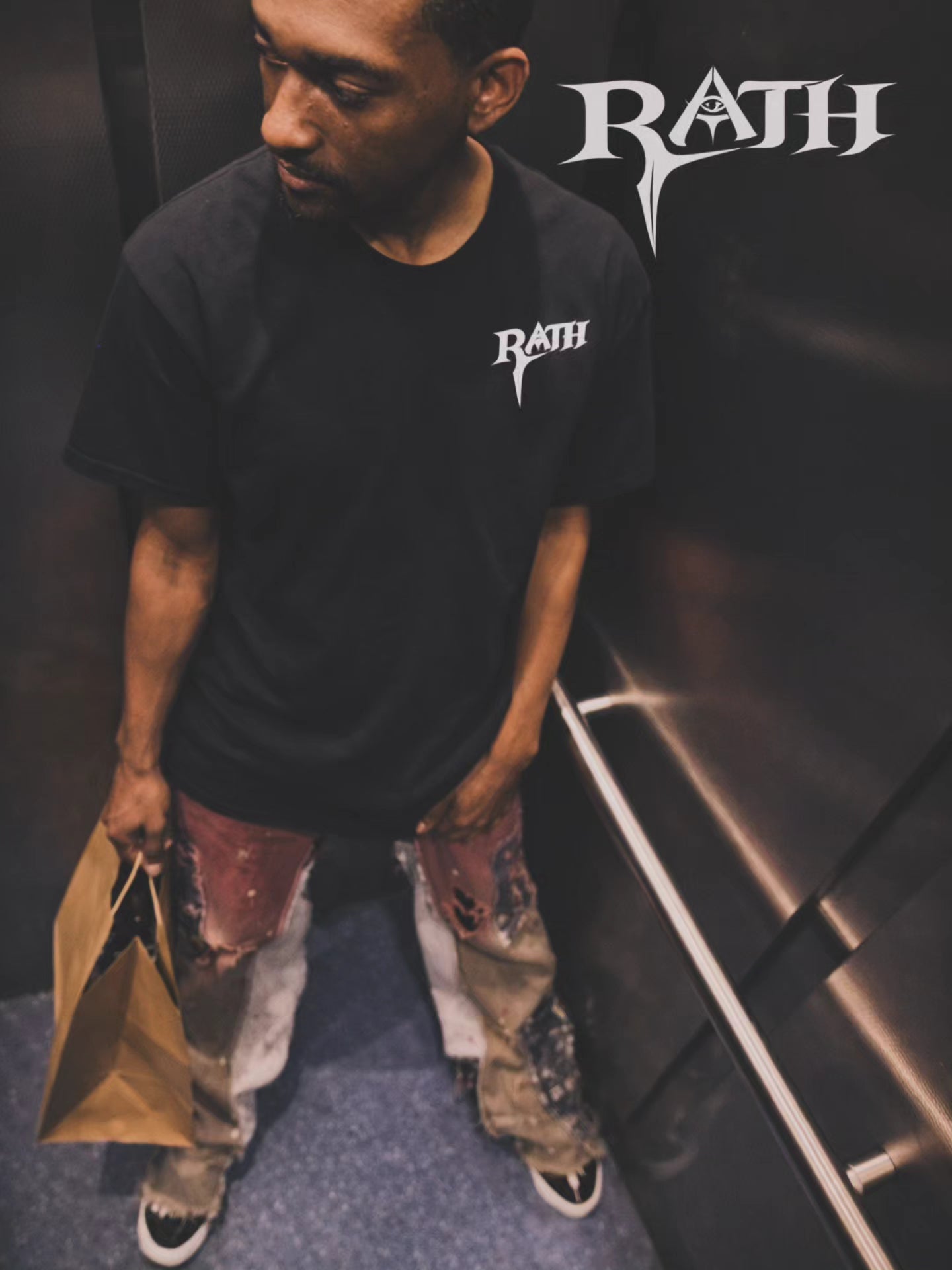 RATH ORIGIN 8 TEE - BLK